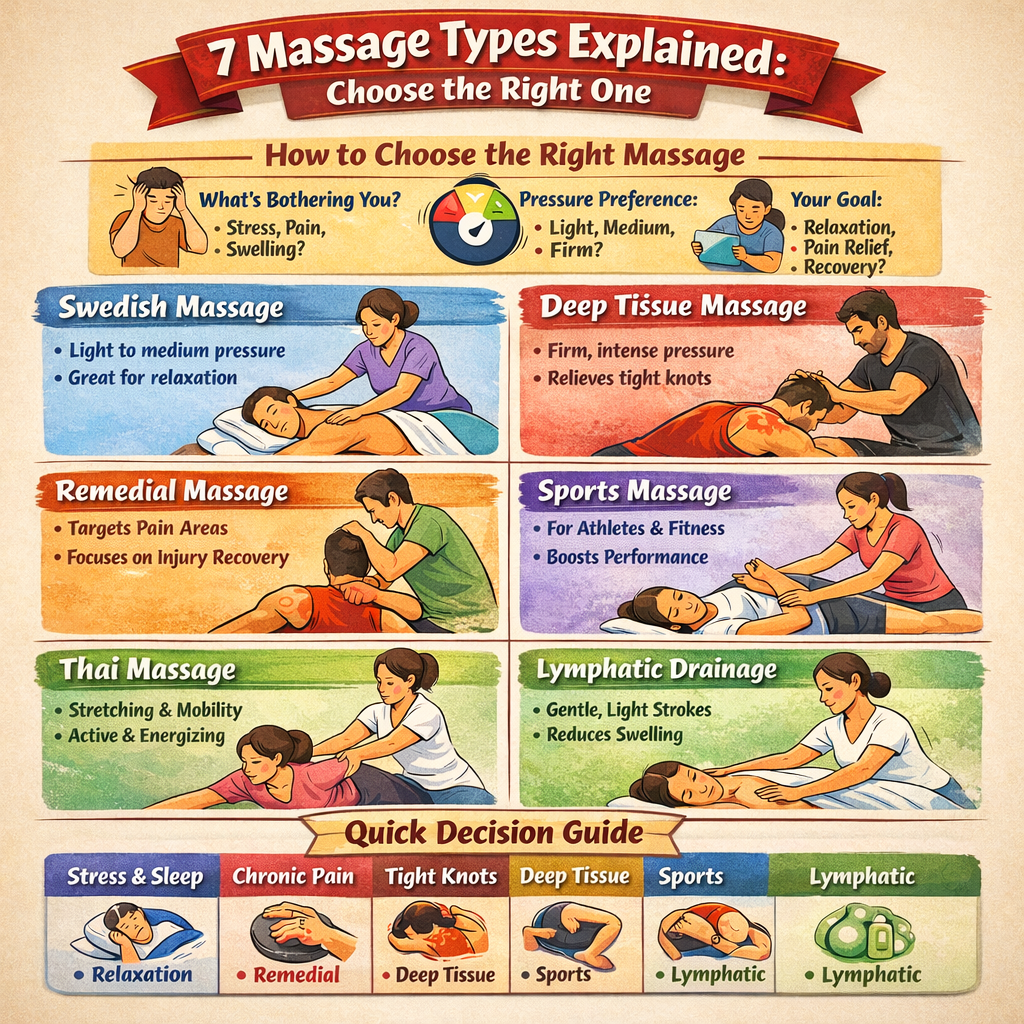 Best Types Of Massage For Pain Relief Relaxation Recovery