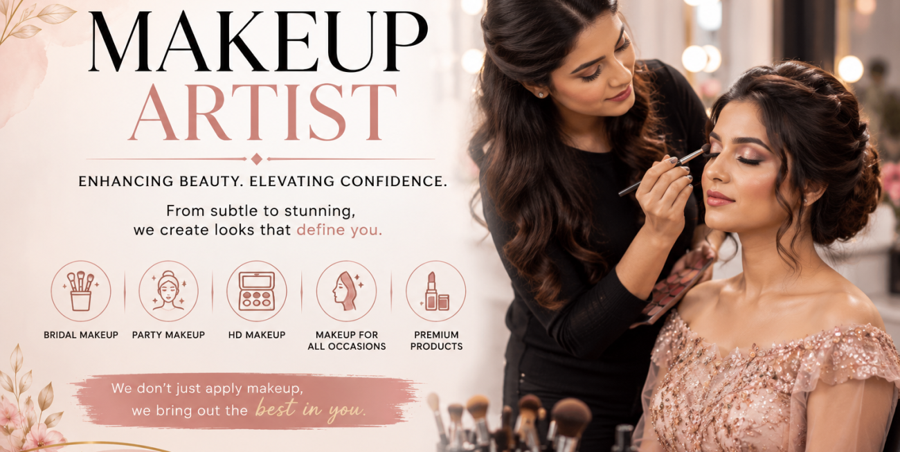 Makeup Artist: Transforming Beauty Through Skill, Precision & Creative Excellence