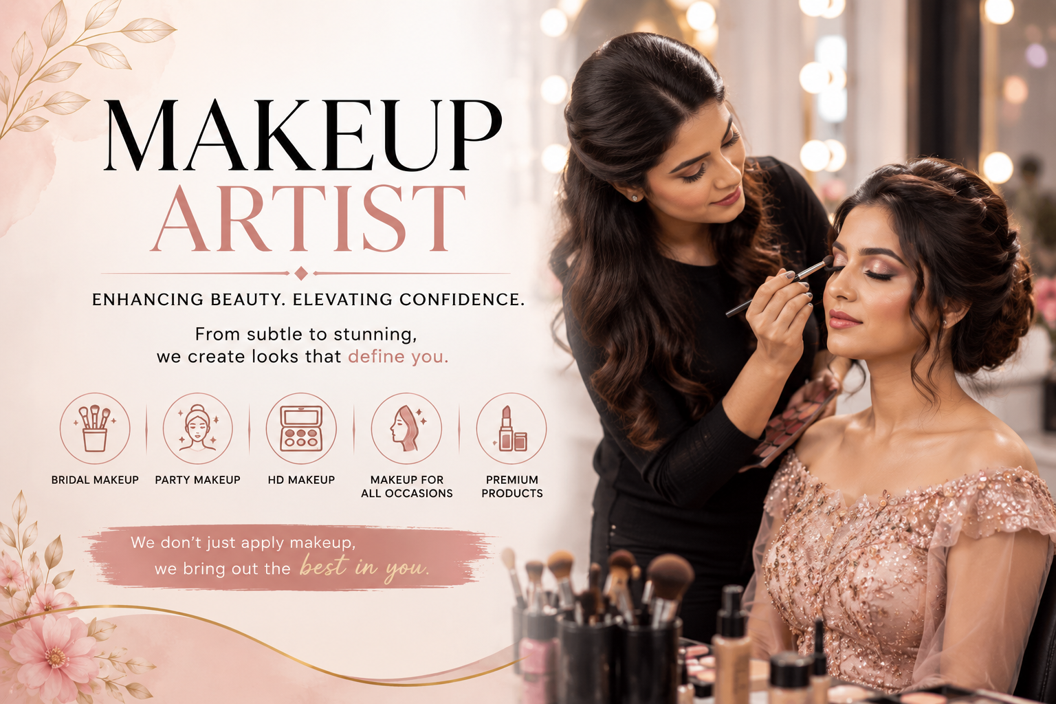 Makeup Artist: Transforming Beauty Through Skill, Precision & Creative Excellence