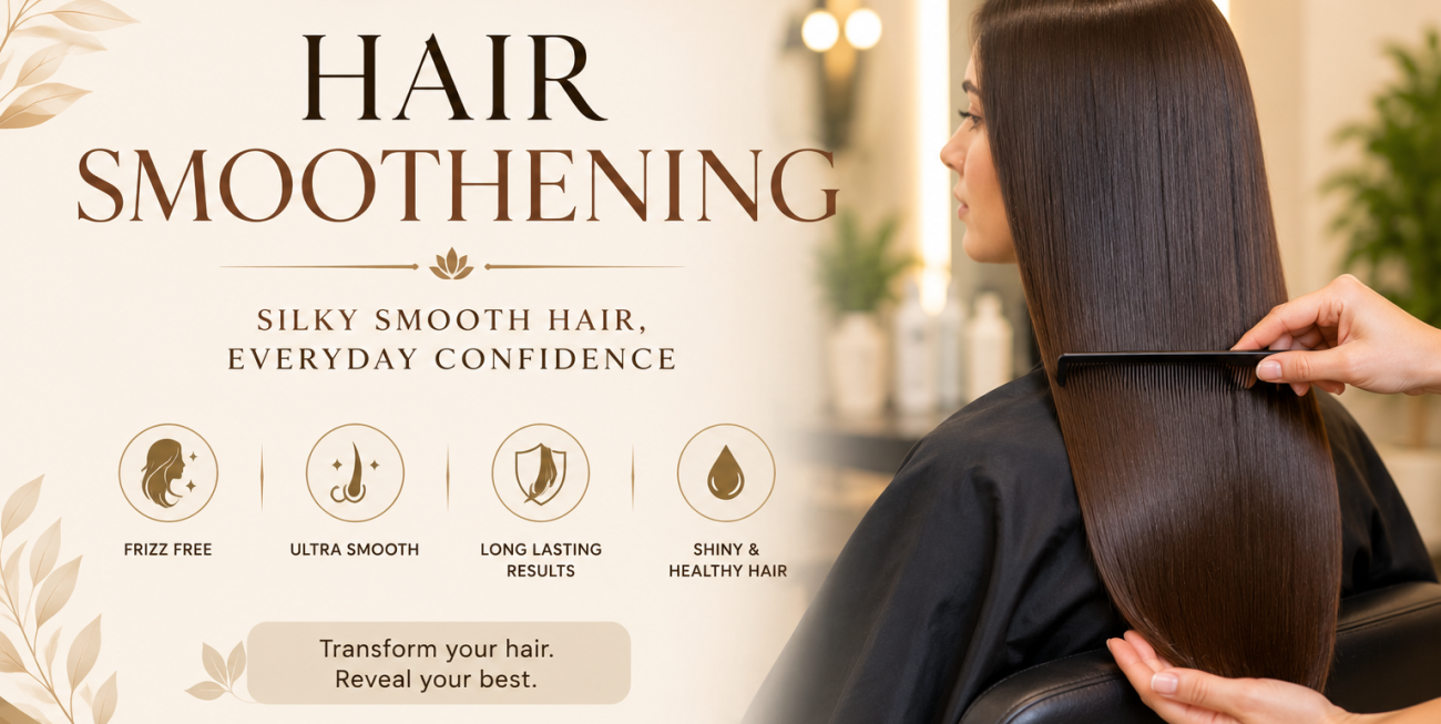 Hair Smoothening: Experience Effortlessly Smooth, Silky & Healthy Hair