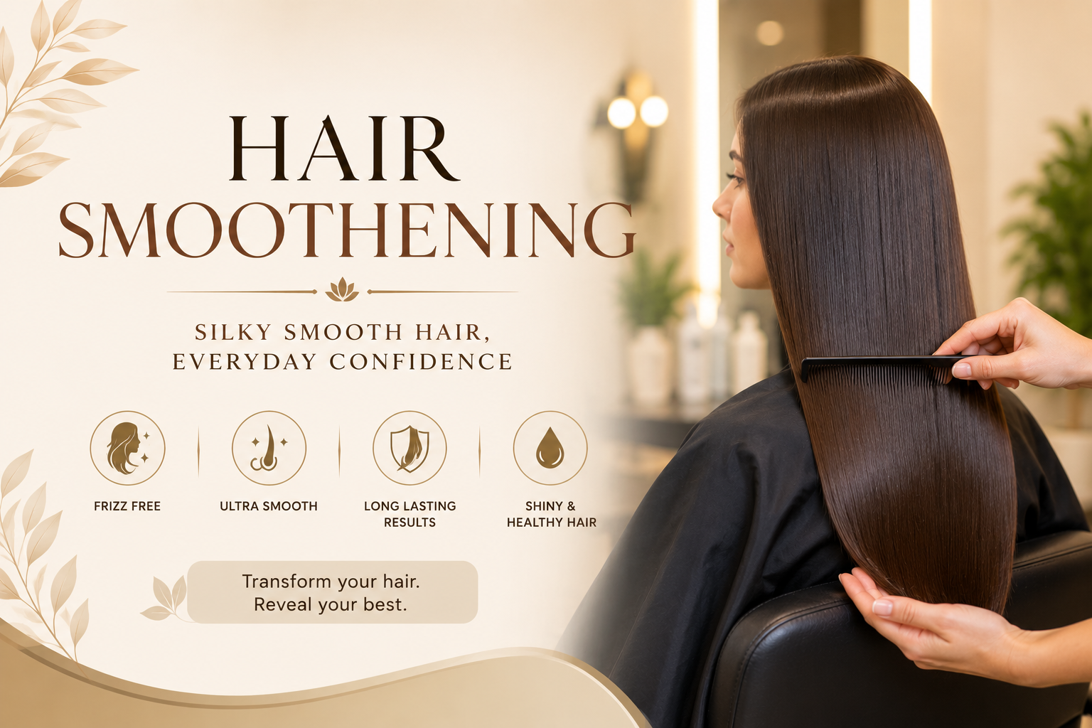 Hair Smoothening: Experience Effortlessly Smooth, Silky & Healthy Hair