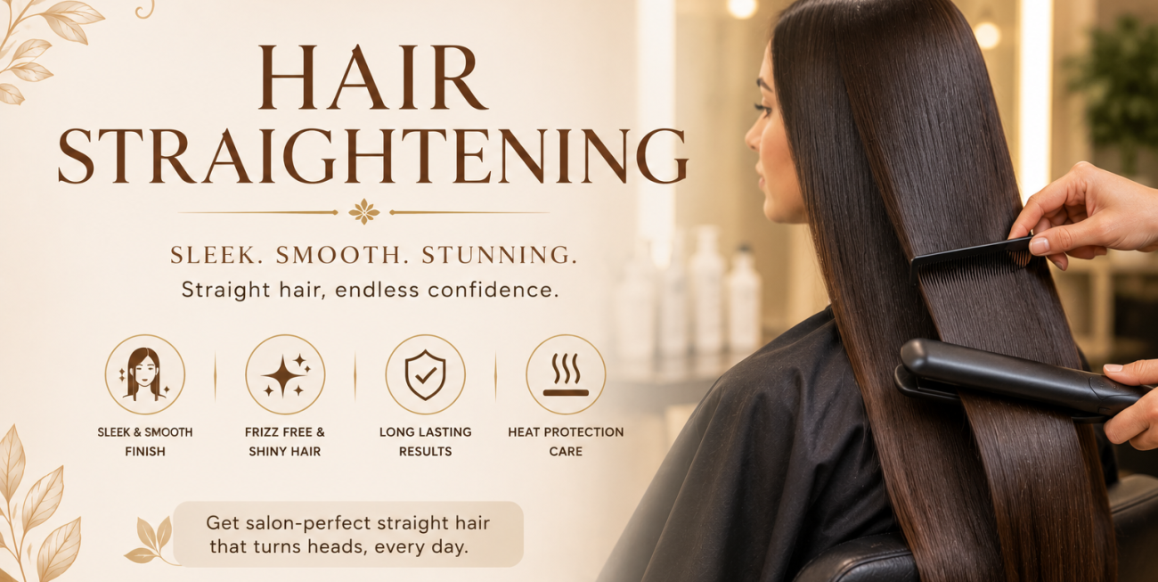 Hair Straightening: Transform Your Hair with Sleek Perfection & Professional Expertise