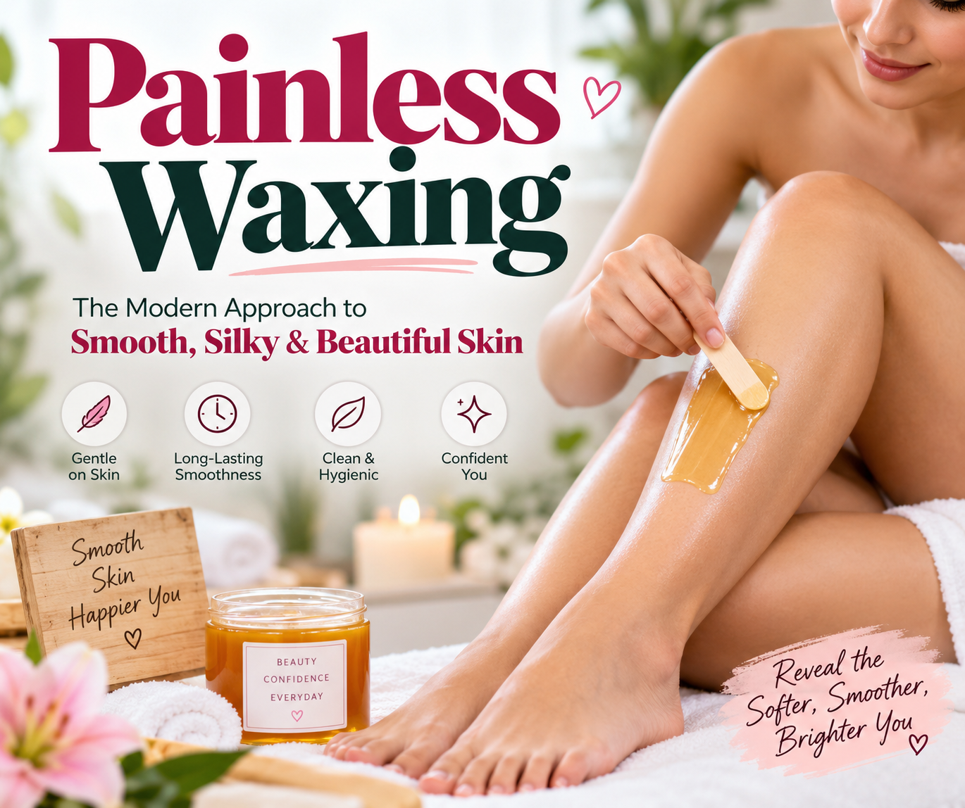 Painless Waxing: The Modern Approach to Smooth, Silky & Beautiful Skin